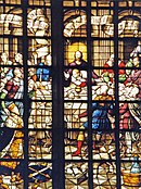 Het laatste avondmaal - glas 7 (midden) St. Janskerk (Dirk Crabeth - 1557)