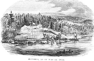 English: Fort Astoria, 1813
