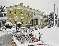 Governor's House in winter.