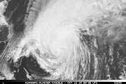 Typhoon Hagibis making landfall on Japan, first on the Izu Peninsula and then near Yokohama.