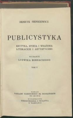 Okładka lub karta tytułowa