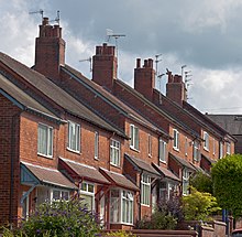 Terraced houses in Macclesfield Houses on N end of Newton St, Macclesfield.jpg