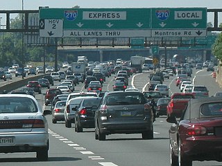 I-270 near the exit for Montrose Road