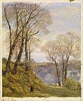 February in the Isle of Wight(水彩)(1866) バーミンガム美術館蔵