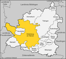 Rottenburg am Neckar - Localizazion