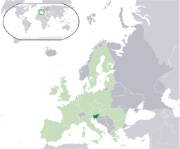 Slovenie - Localizzazione