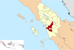 Reggenza di Tapanuli Meridionale – Mappa