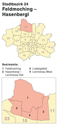 Feldmoching-Hasenbergl – Mappa