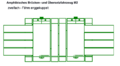 Schematische tekening van 2 M2’s als veer/vlot – smal gekoppeld