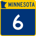 Trunk Highway 6 marker