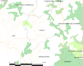 Mapa obce Voingt
