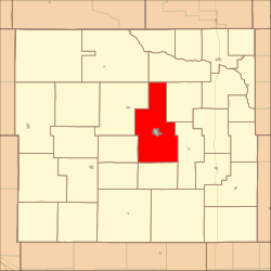 Location in Custer County