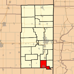 Location in Vermilion County