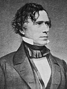 Voormalig Senator Franklin Pierce uit New Hampshire Democratische Partij