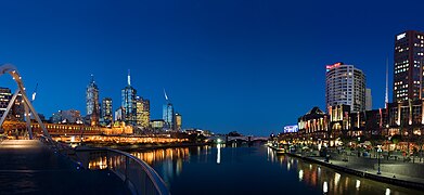 Melbourne yarra twilight
