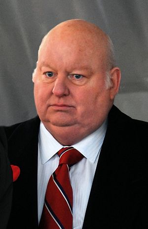 Canadian television journalist Mike Duffy of CTV.