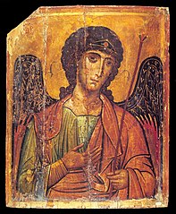 أيقونة بيزنطية من القرن الثالث عشر للقديس ميخائيل رئيس الملائكة