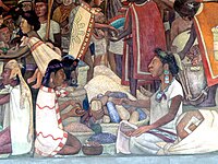 Mercado en Tlatelolco, de Diego Rivera, 1929-1935.