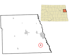 Umístění Thompson, Severní Dakota