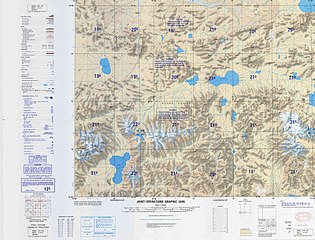 Map including Lanak La (DMA, 1989)
