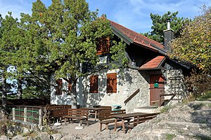 Südansicht der Teufelsteinhütte