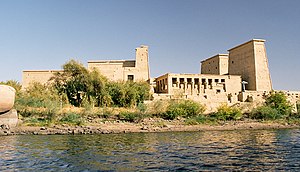 Le temple de Philaé vu du Nil
