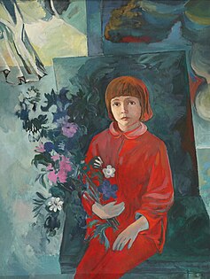 «Алёнка», 1981. Палатно, алей, 119 х 90 см