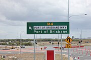 Port of Brisbane Motorway sign.