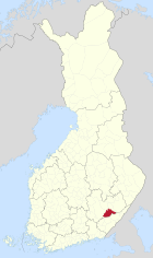 Lage von Puumala in Finnland