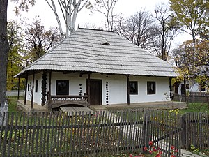 House from Hangu, Neamț County, now in the Dimitrie Gusti National Village Museum, unknown architect, 19th century