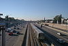 Red line 'L' on the median of Dan Ryan Expressway in October 2000