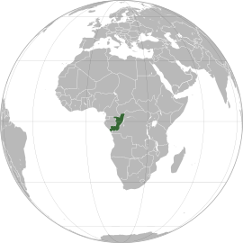 Localização República do Congo