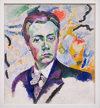 Autoportrét francouzského kubistického malíře Roberta Delaunaye (1905–1906, Národní muzeum moderního umění, Paříž)