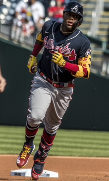 Acuña with the Atlanta Braves in 2021