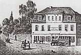 Der Gasthof „Zum Sächsischen Haus“ vor dem Umbau 1868