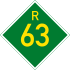 Provinsiale roete R63 shield