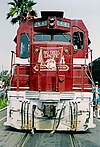 The nose of a SCBT&P locomotive on the Boardwalk
