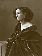 Sarah Bernhardt, par Nadar, 1864, sepia (2021-10-22)