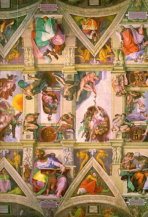 Nederlands: Plafondschildering Sixtijnse Kapel...