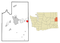 Location of Liberty Lake, Washington