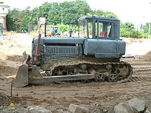 Bulldozers are often used to clear land for development or agriculture. Spycharka DT 75.JPG