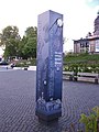 Informationsstele auf dem Rodewischer Postplatz über die Beobachtung 1957