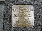 der Stolperstein für Arie Alfred Elburg