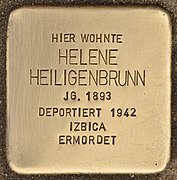 Stolperstein für Helene Heiligenbrunn