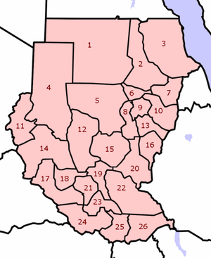 Sudan states numbered.png