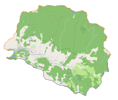 Mapa lokalizacyjna gminy Szczawnica