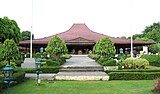 Kunglig pendopo i Java , Indonesien , vanligen påträffad i sultanernas palats