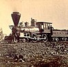 "Gov. Stanford" locomotive of the Central Pacific Railroad