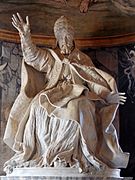 Gian Lorenzo Bernini ve öğrencilerinin 1635-1640 yılları arasında yaptığı Papa VIII. Urban heykeli. Şu anda Roma'da Palazzo dei Conservatori'da sergileniyor..