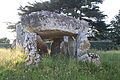Le dolmen de Kerhuen Ouest.